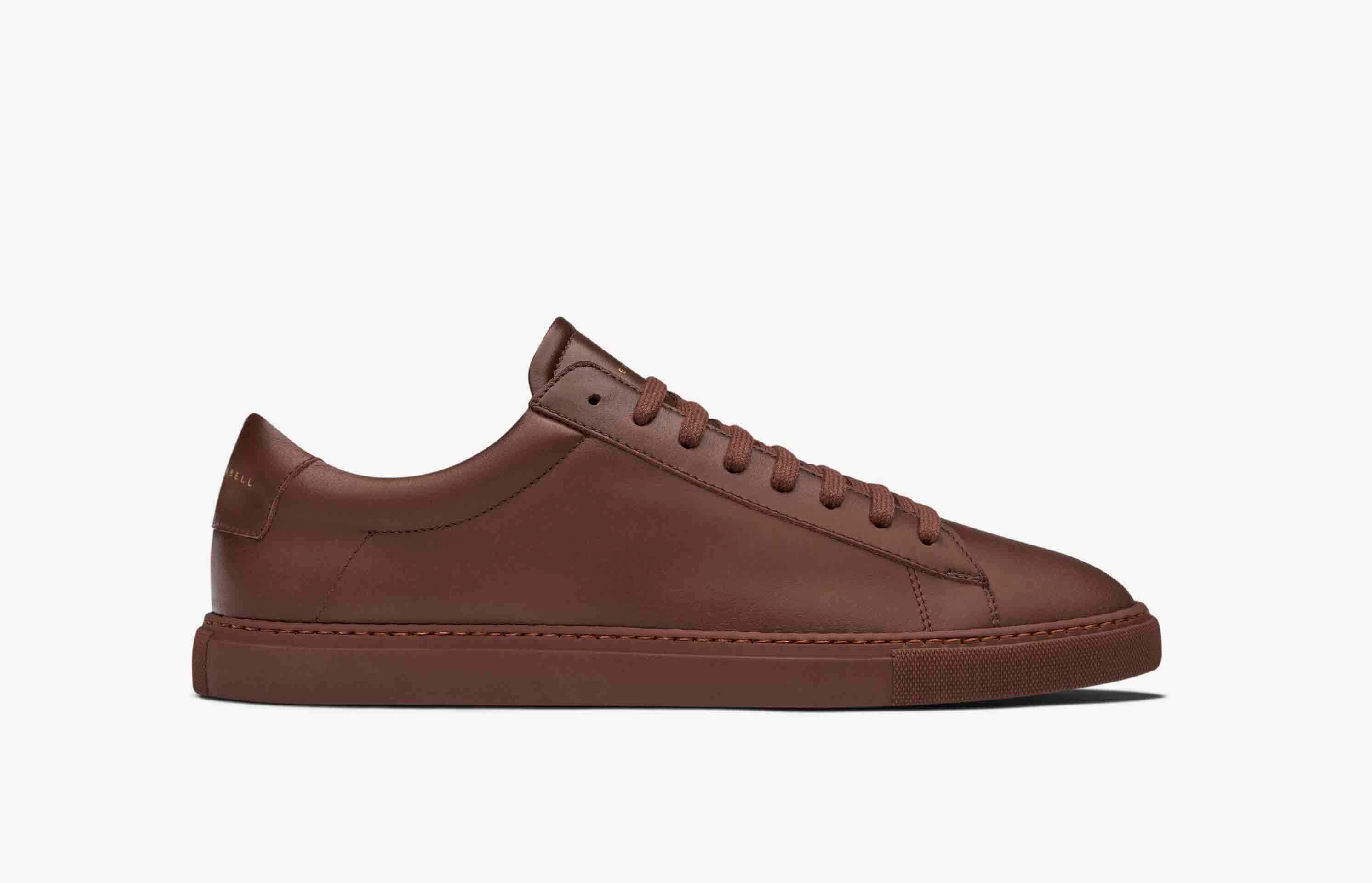 Oliver Cabell Low 1 Mens Trainers Dark Red UK-905423